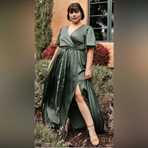 Baltic Born Sicily Satin Maxi Dress.